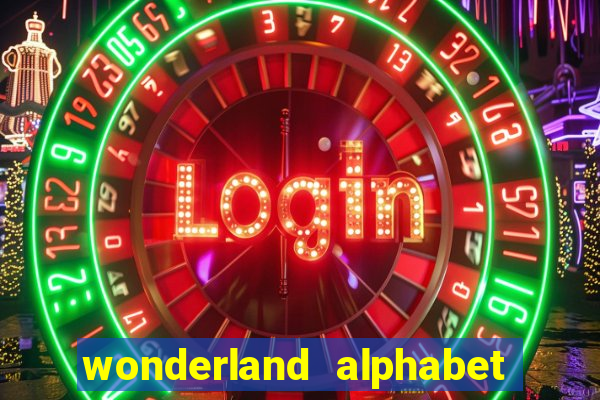 wonderland alphabet comic studio